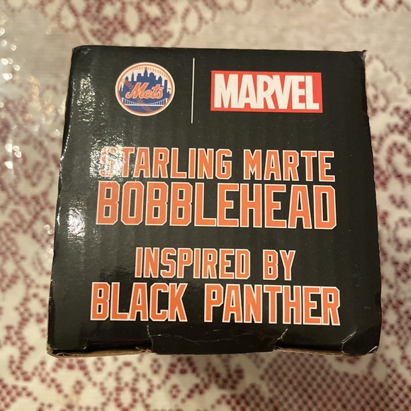Black Panther inspired Starling Marte Bobblehead - Picture 2 of 4